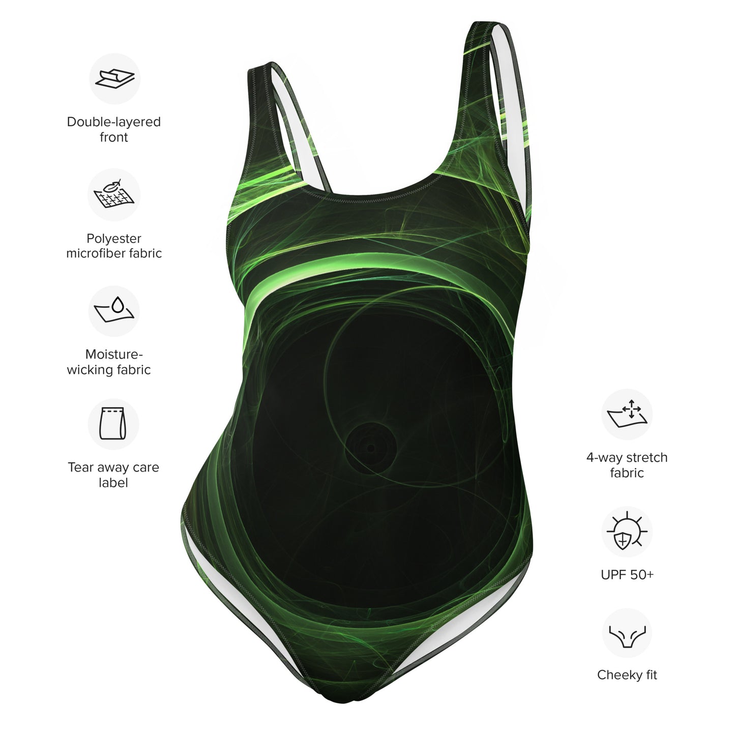 Green Circle One-Piece Swimsuit