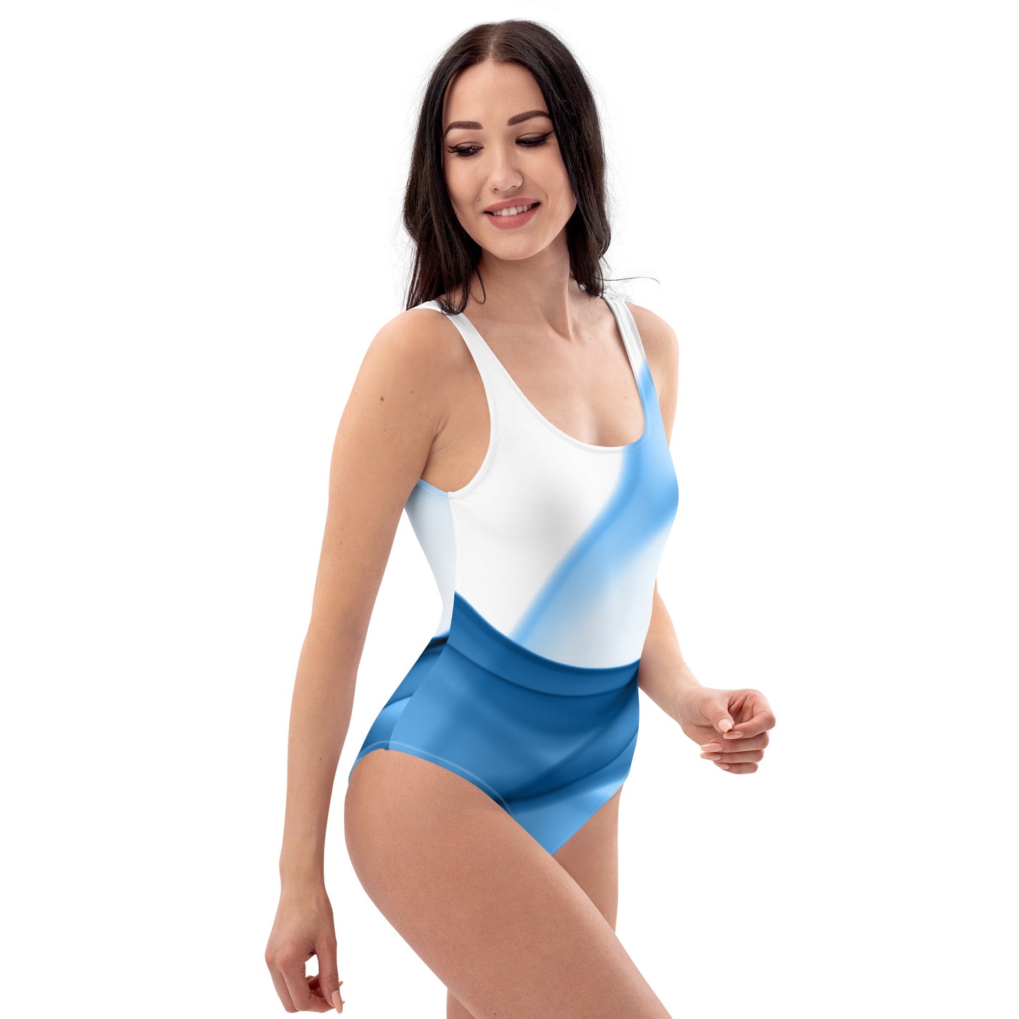 Blue One-Piece Swimsuit