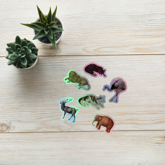 Animals Holographic Stickers