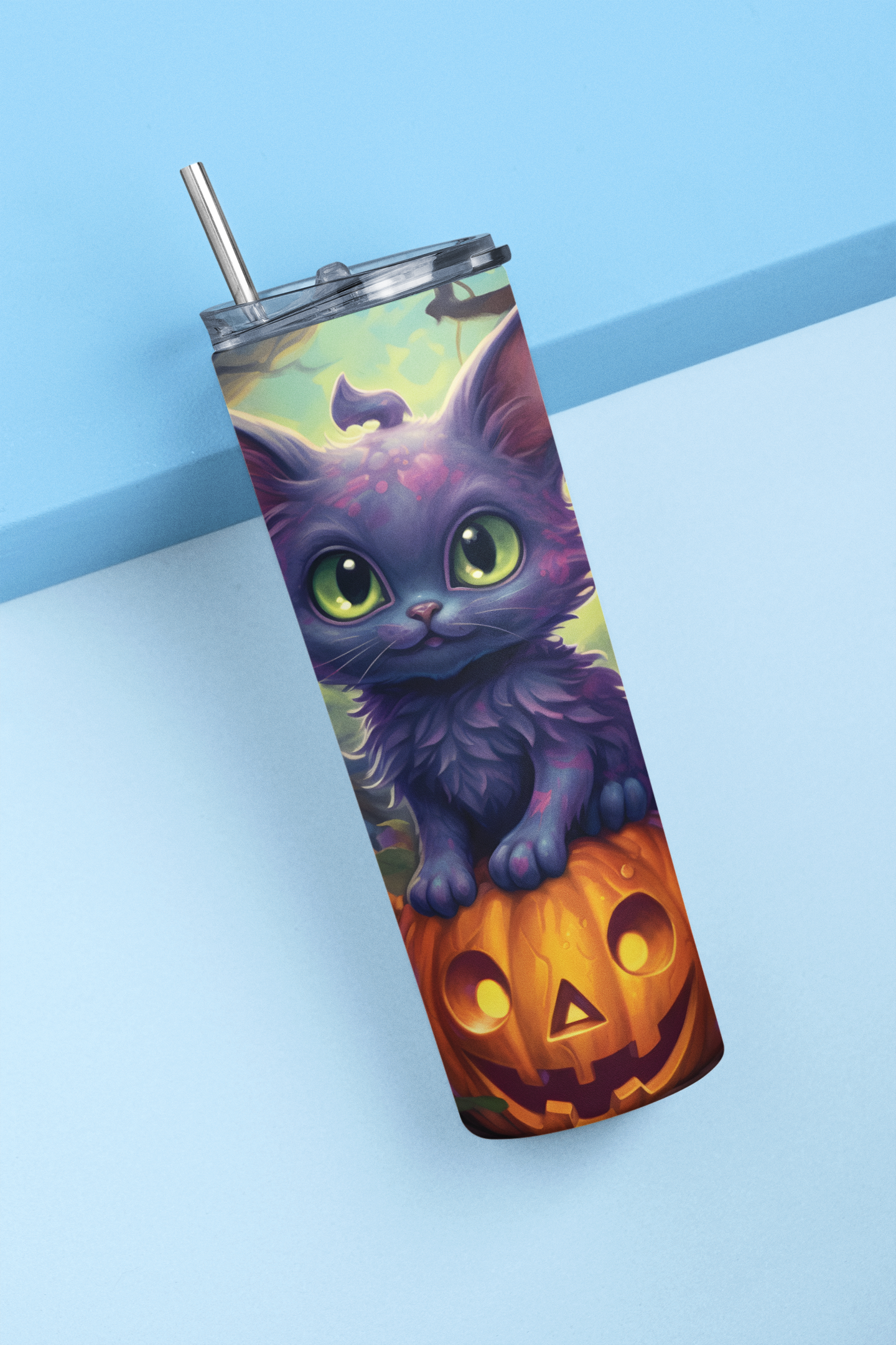 Halloween Cat Tumbler 20 oz