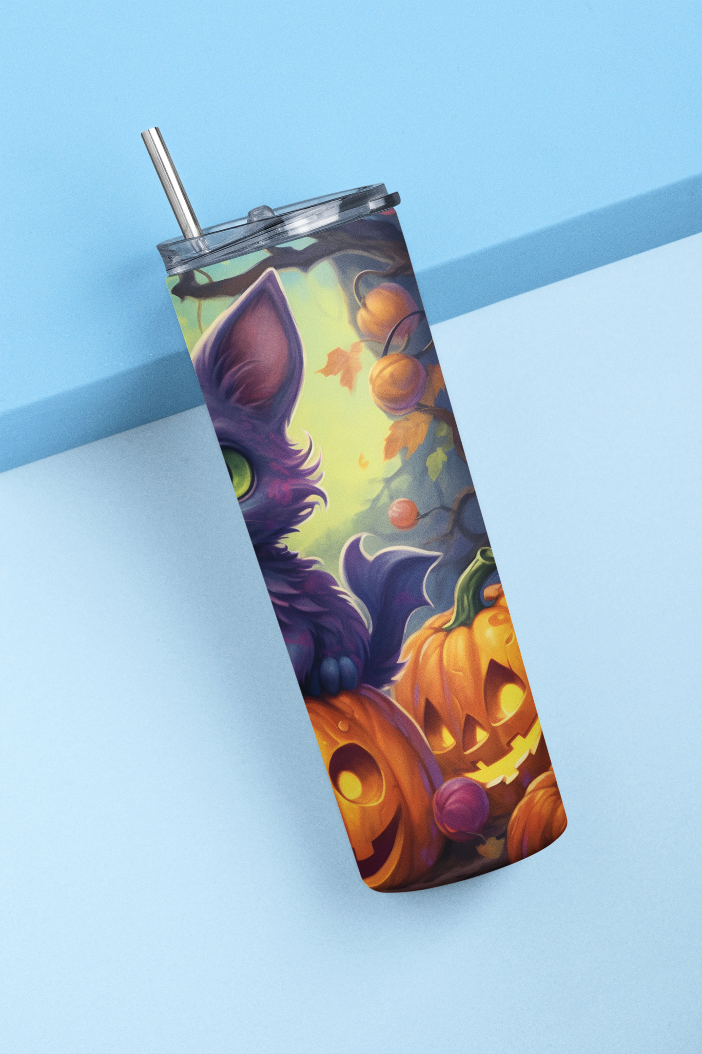 Halloween Cat Tumbler 20 oz