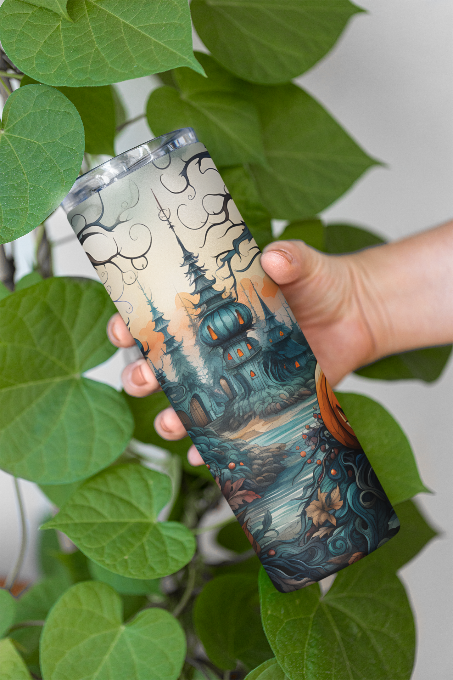 Castle Halloween Tumbler