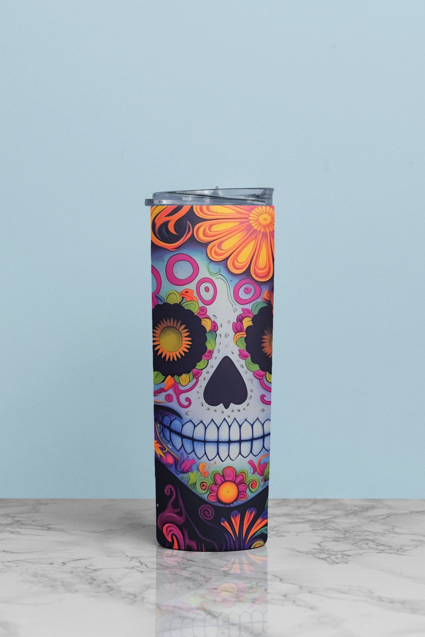 Skulls Halloween Tumbler