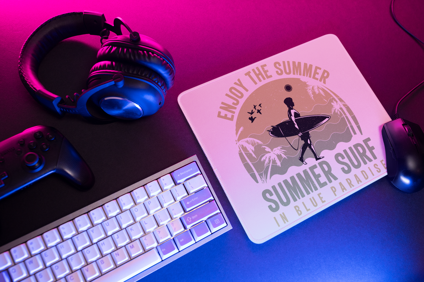 Summer Surf Mouse Pad