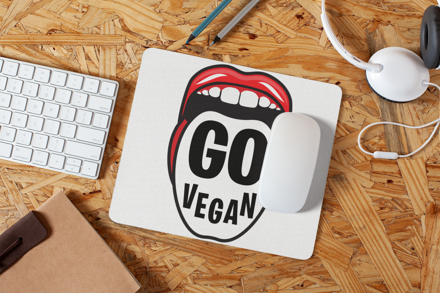 Go Vegan Mouse Pad