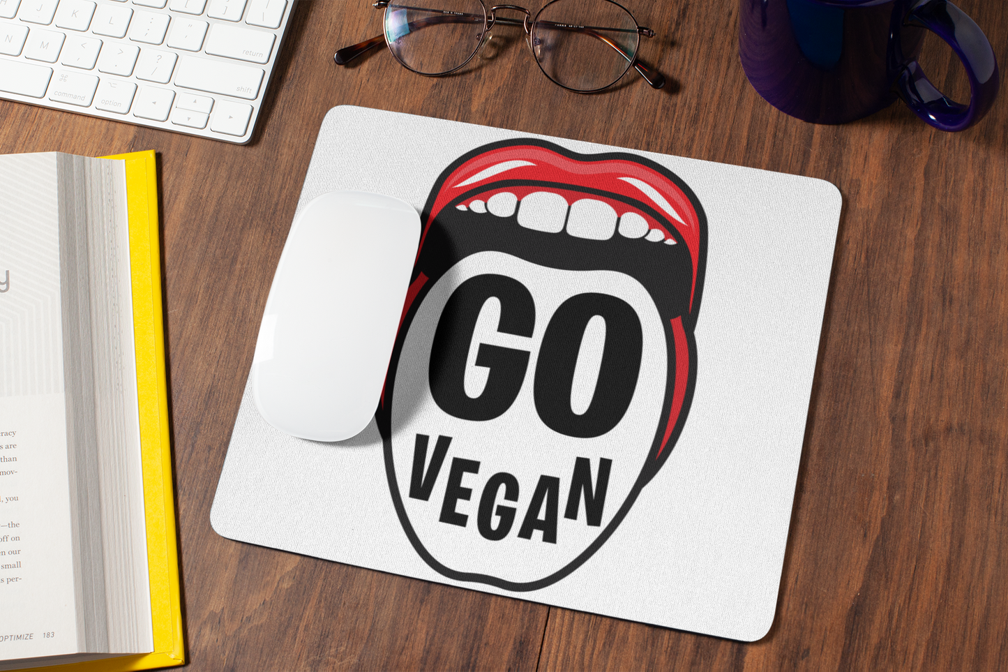 Go Vegan Mouse Pad