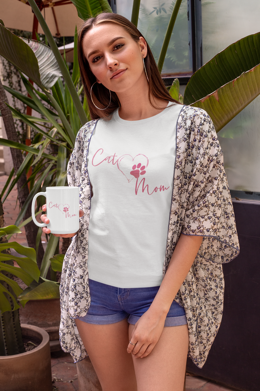 Women's Cat Mom T-shirt