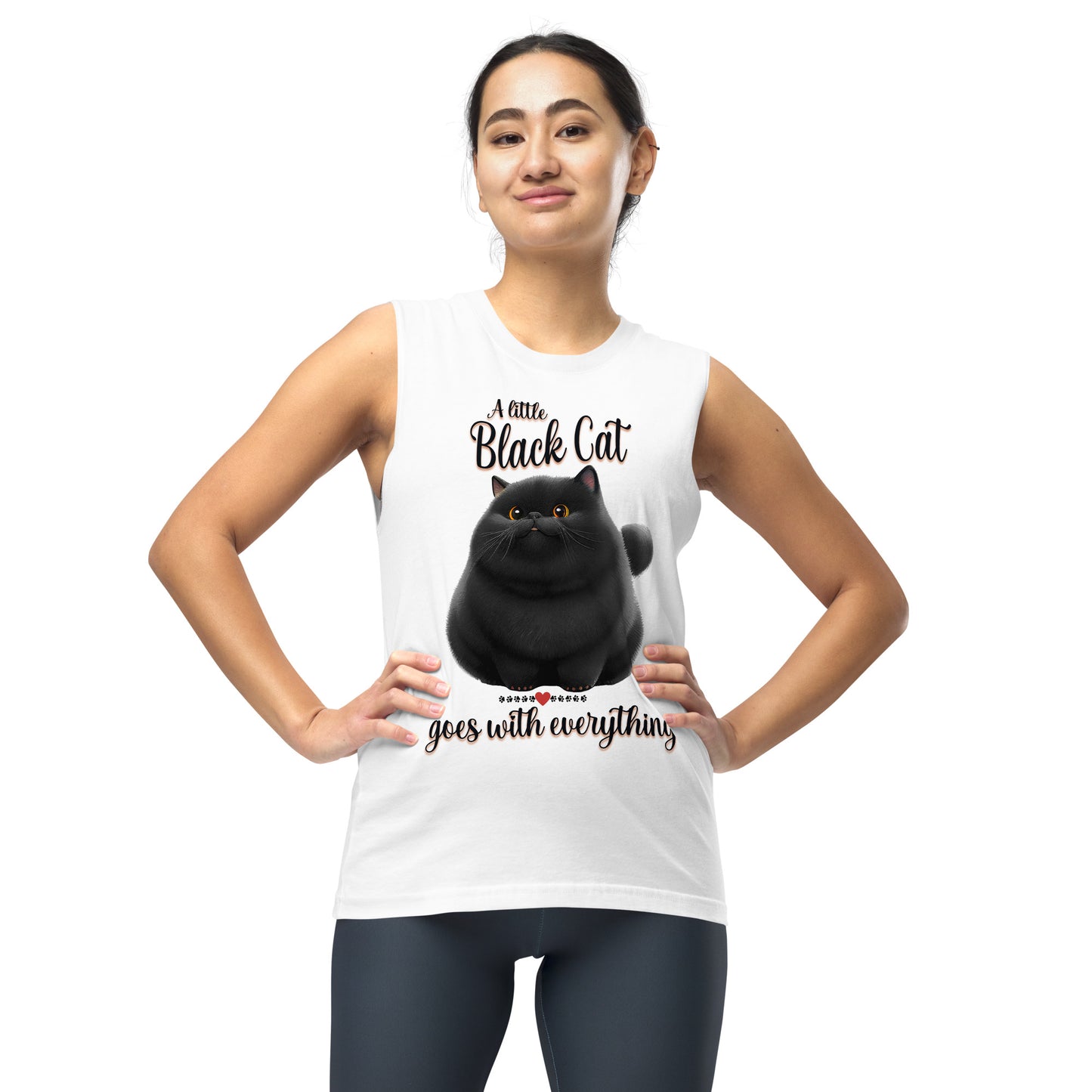 Black Cat Muscle Shirt