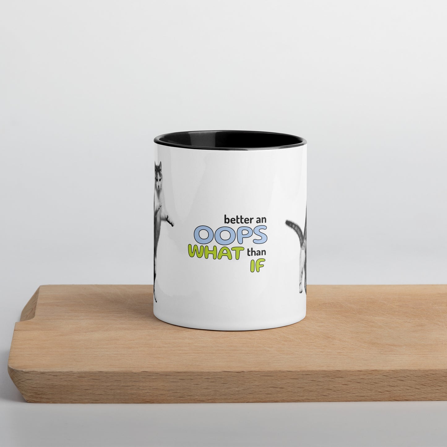 Cat Mug with Color Inside