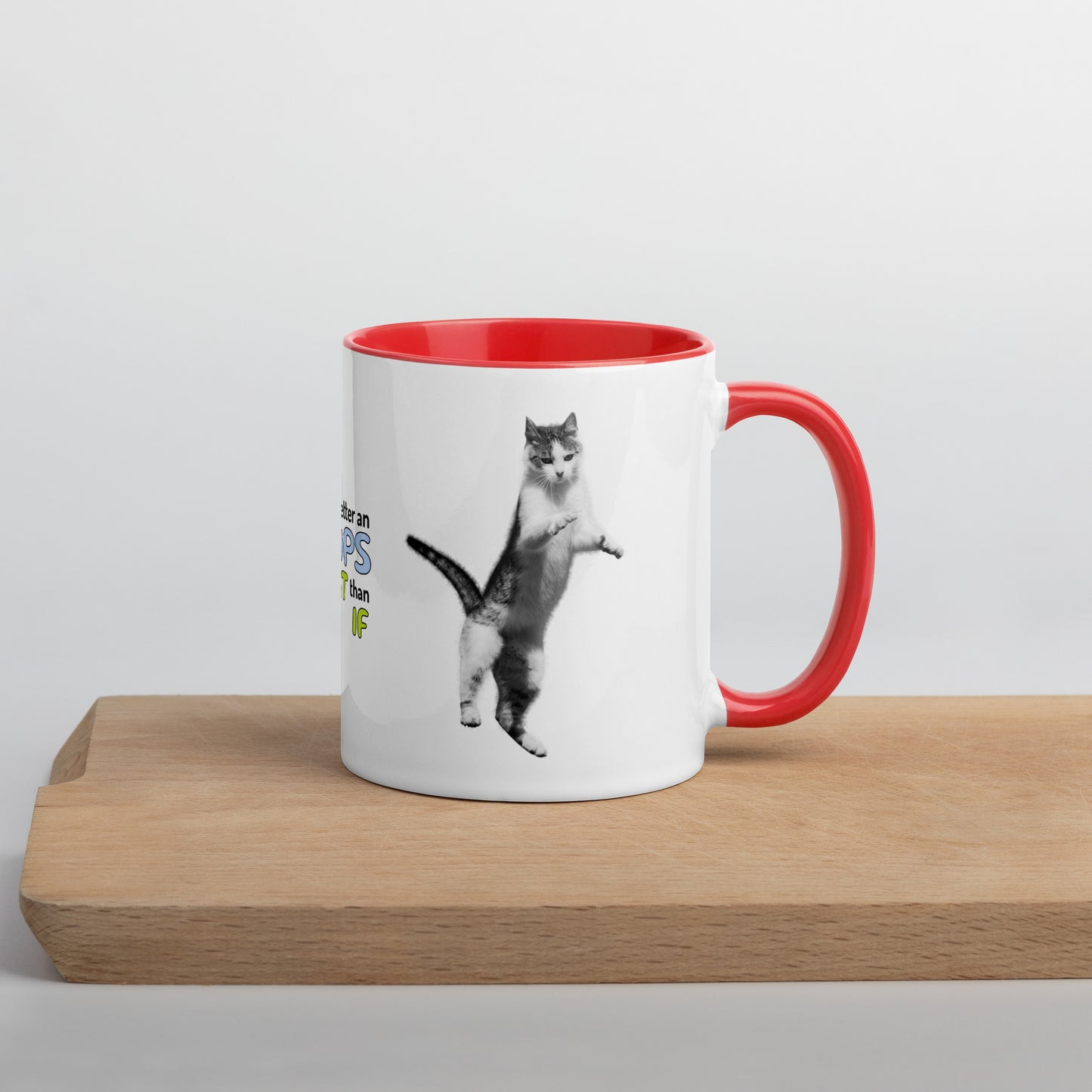 Cat Mug with Color Inside