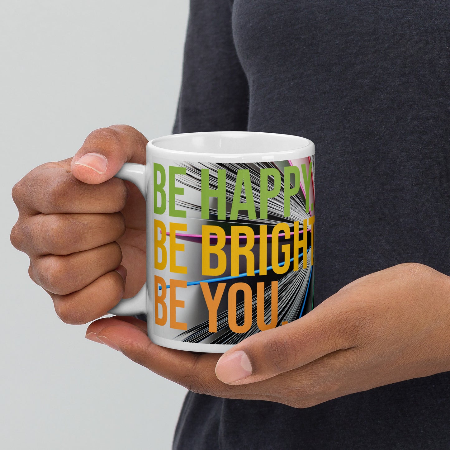 Be Happy glossy mug