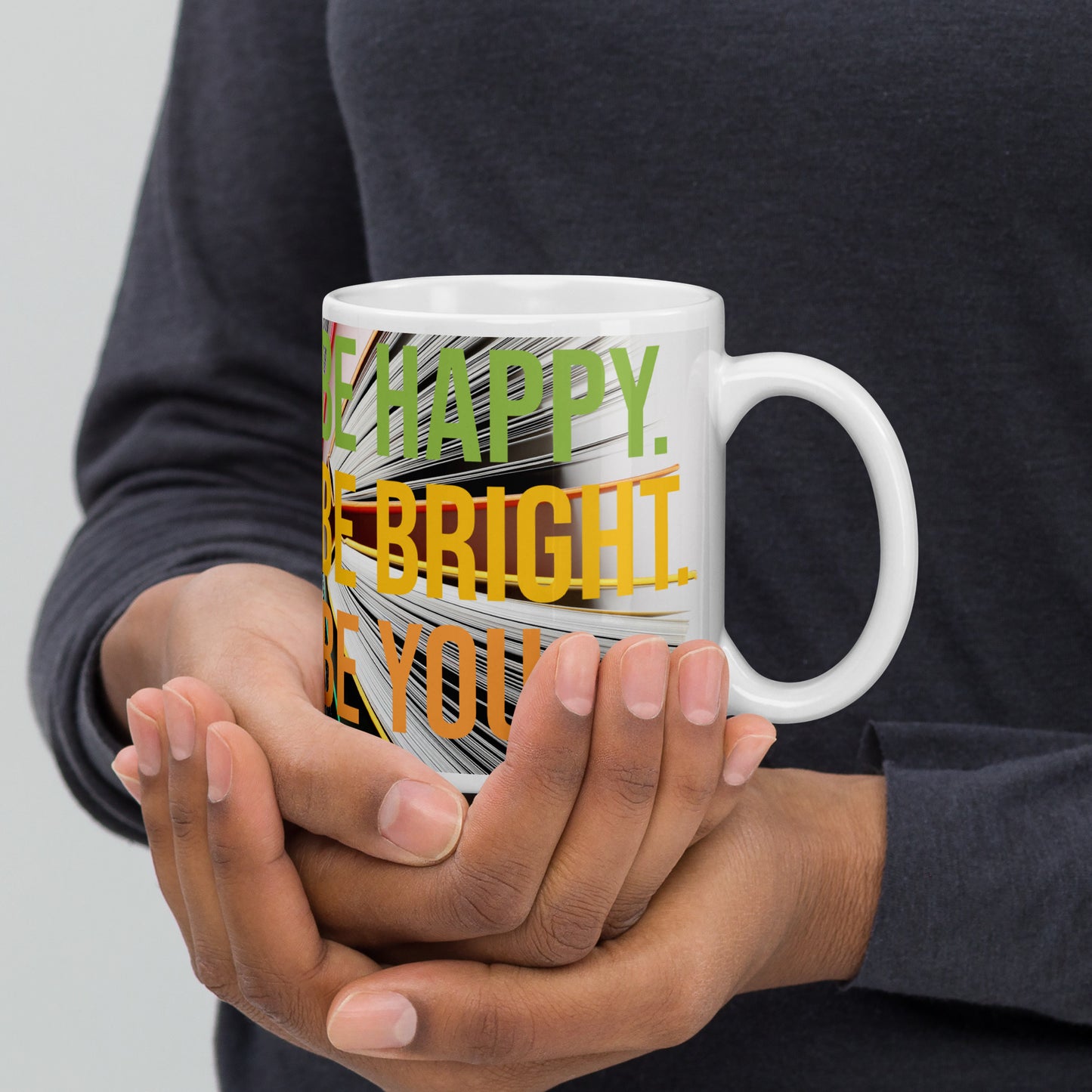 Be Happy glossy mug