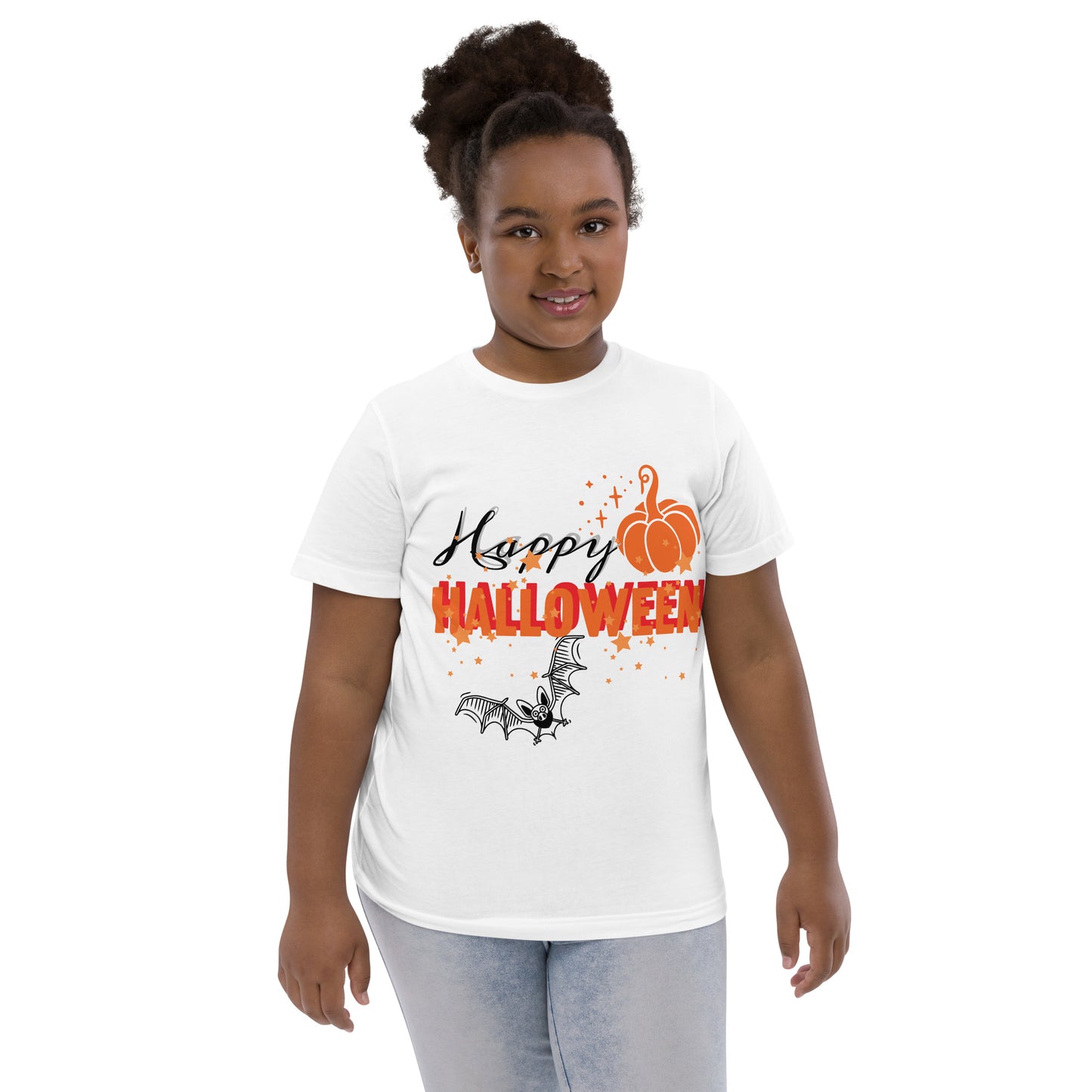 Happy Halloween Youth jersey tee